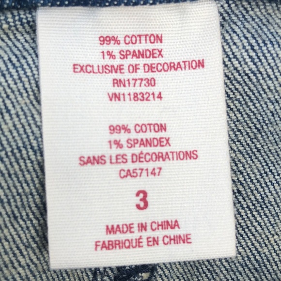 Mossimo High Waist Jean Shorts Crochet Trim Size 2 - Picture 6 of 6